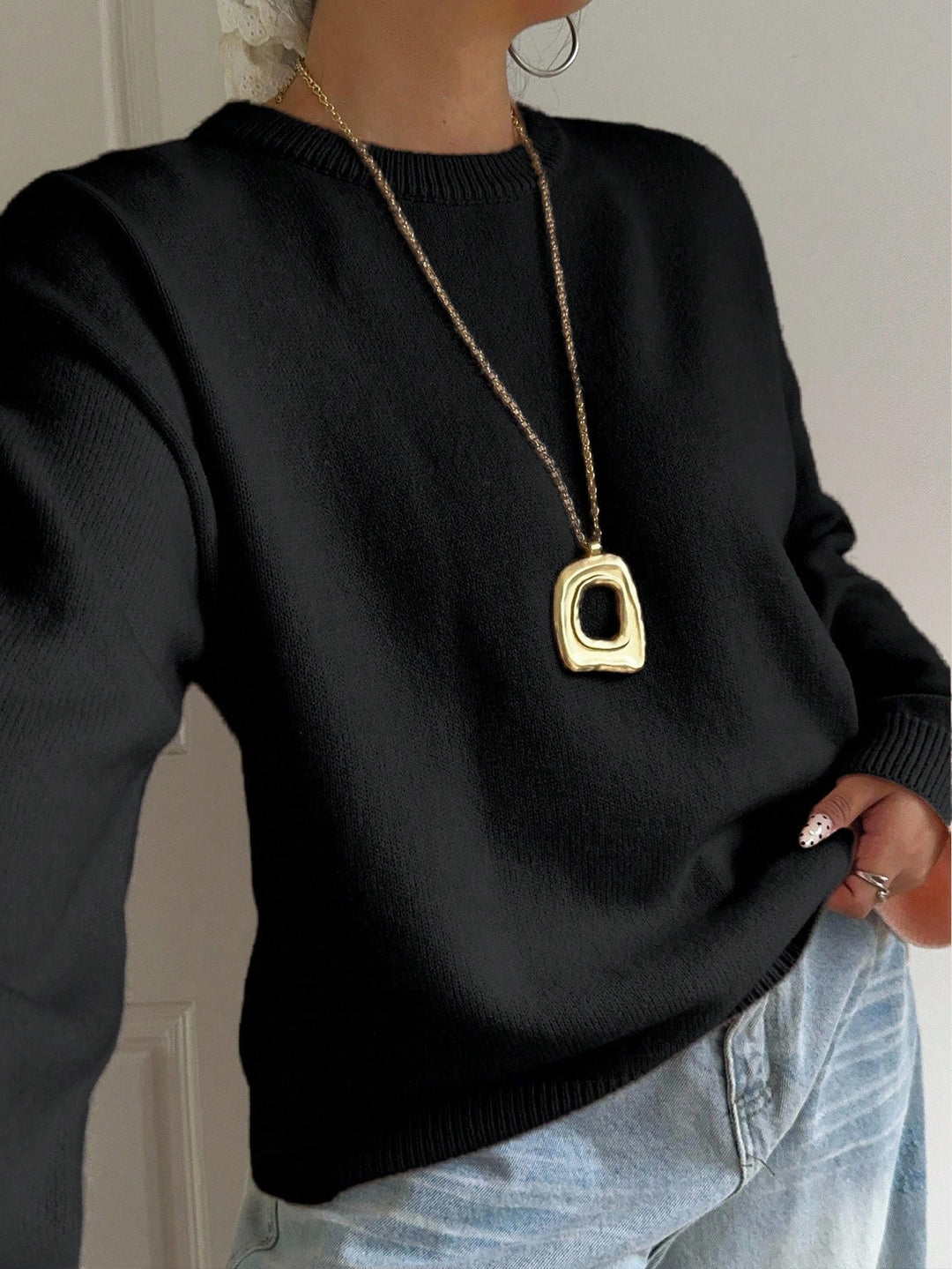 Pulover SHEIN, negru