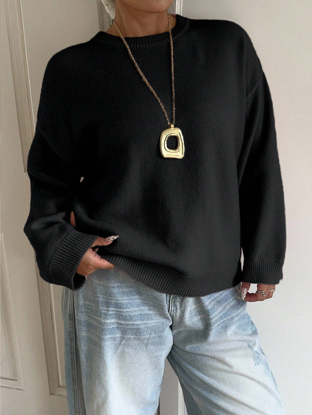 Pulover SHEIN, negru