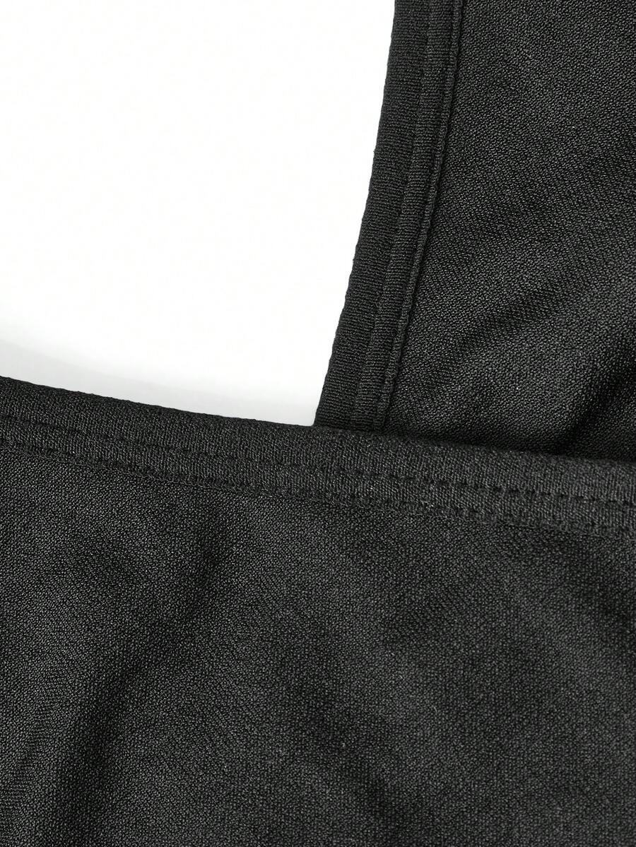 SHEIN bandeau melltartó, fekete