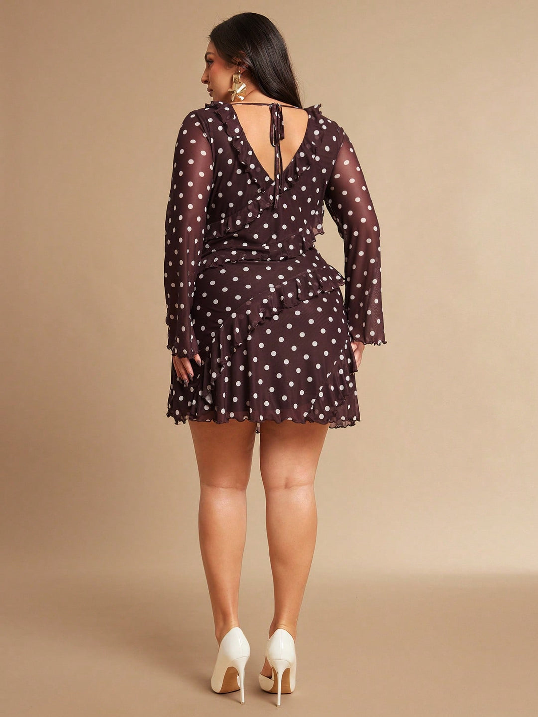 Rochie mini SHEIN, maro