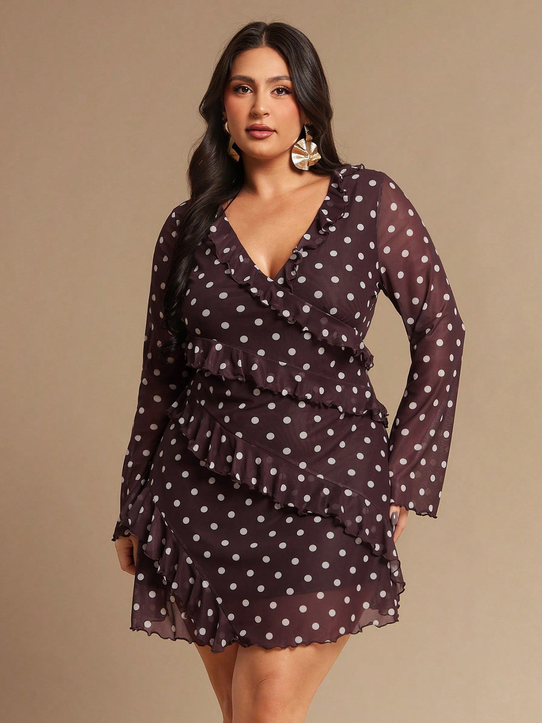 Rochie mini SHEIN, maro