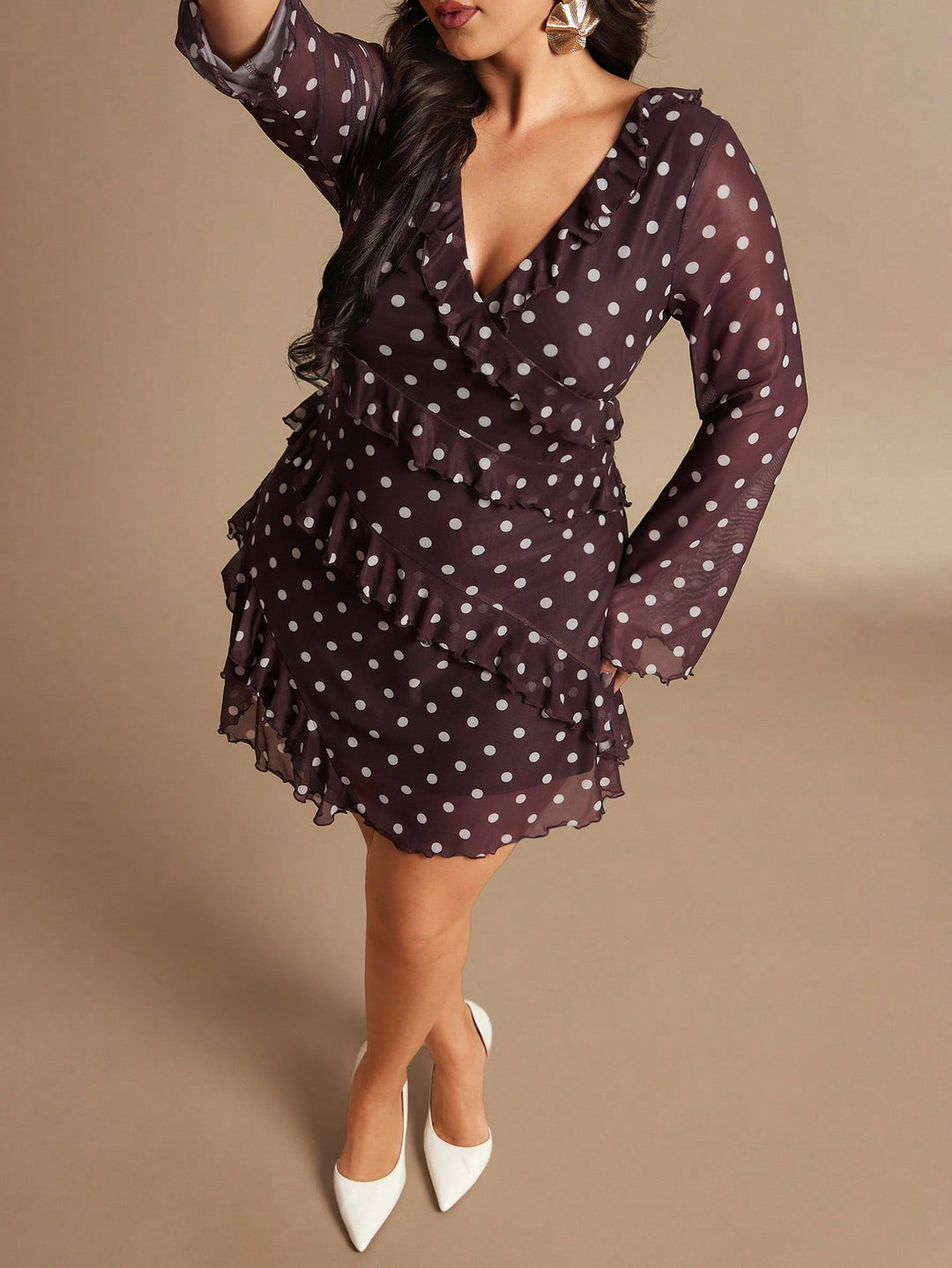 Rochie mini SHEIN, maro