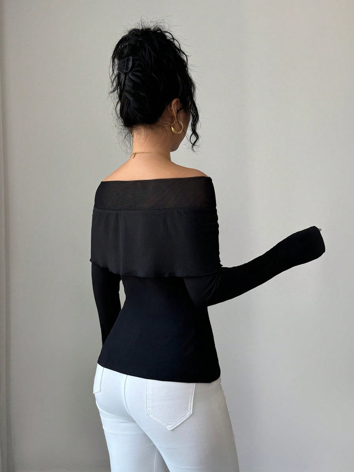 SHEIN blúz, fekete