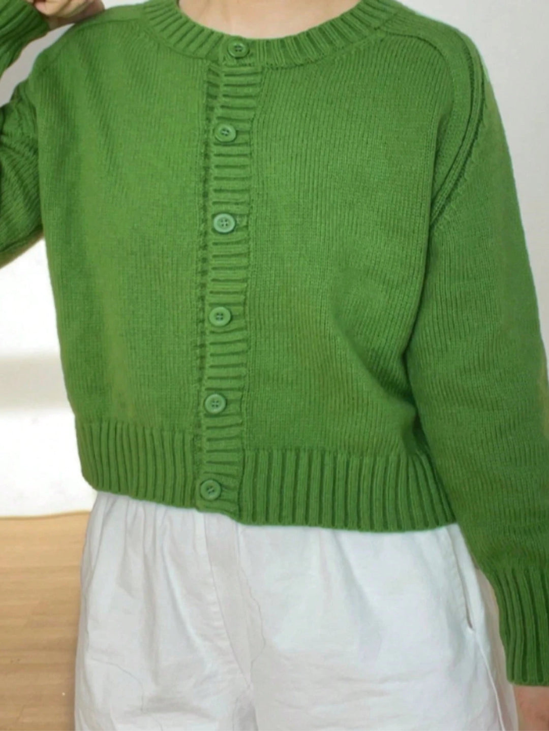 Kardigán SHEIN, zöld