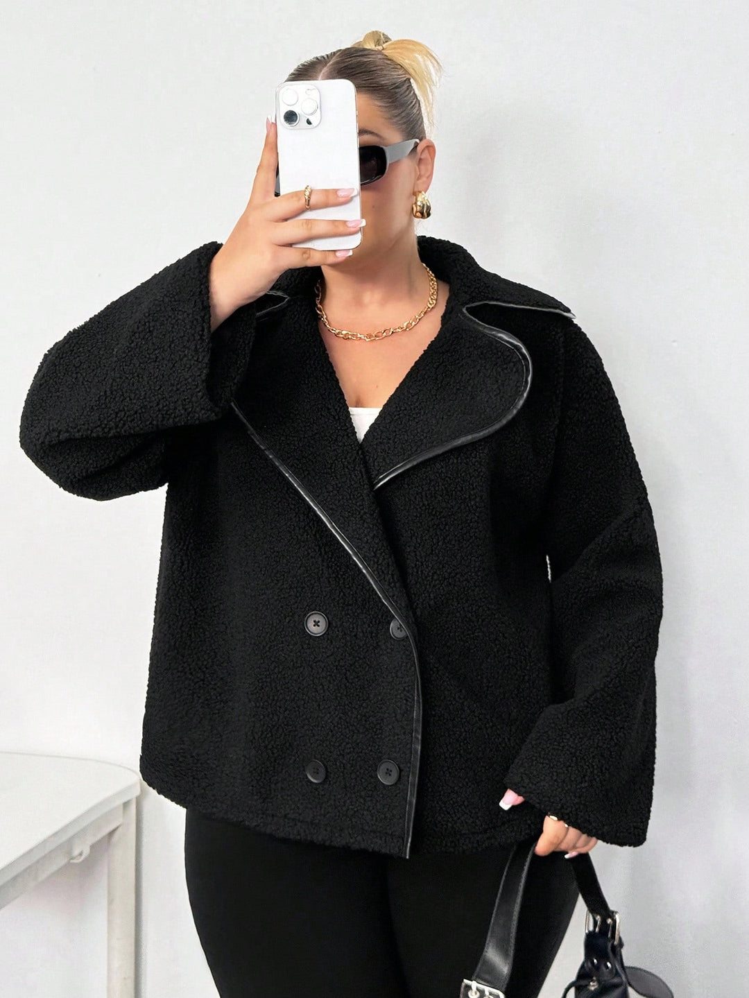 Palton Shein, Negru