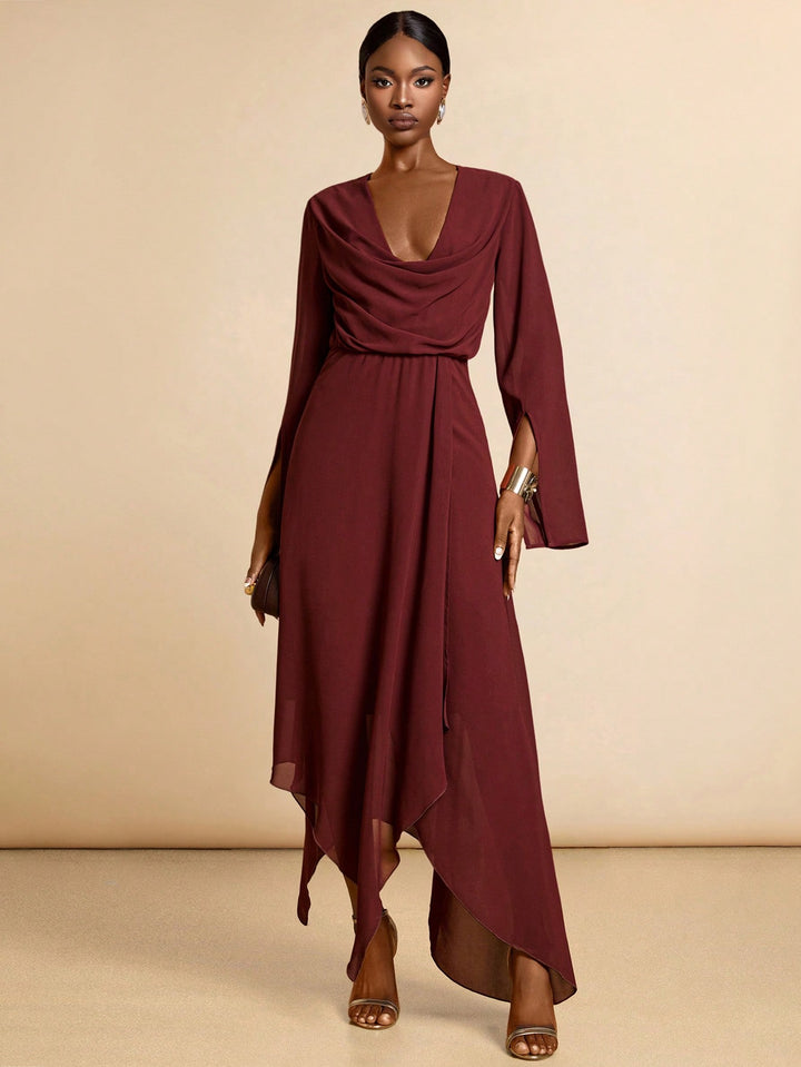 Rochie maxi SHEIN, maro