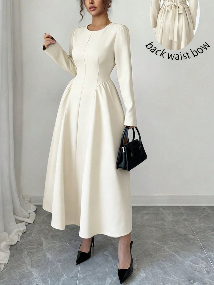 Rochie maxi Shein, crem