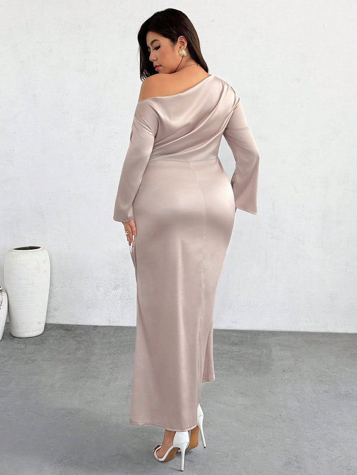 SHEIN maxi ruha, bézs