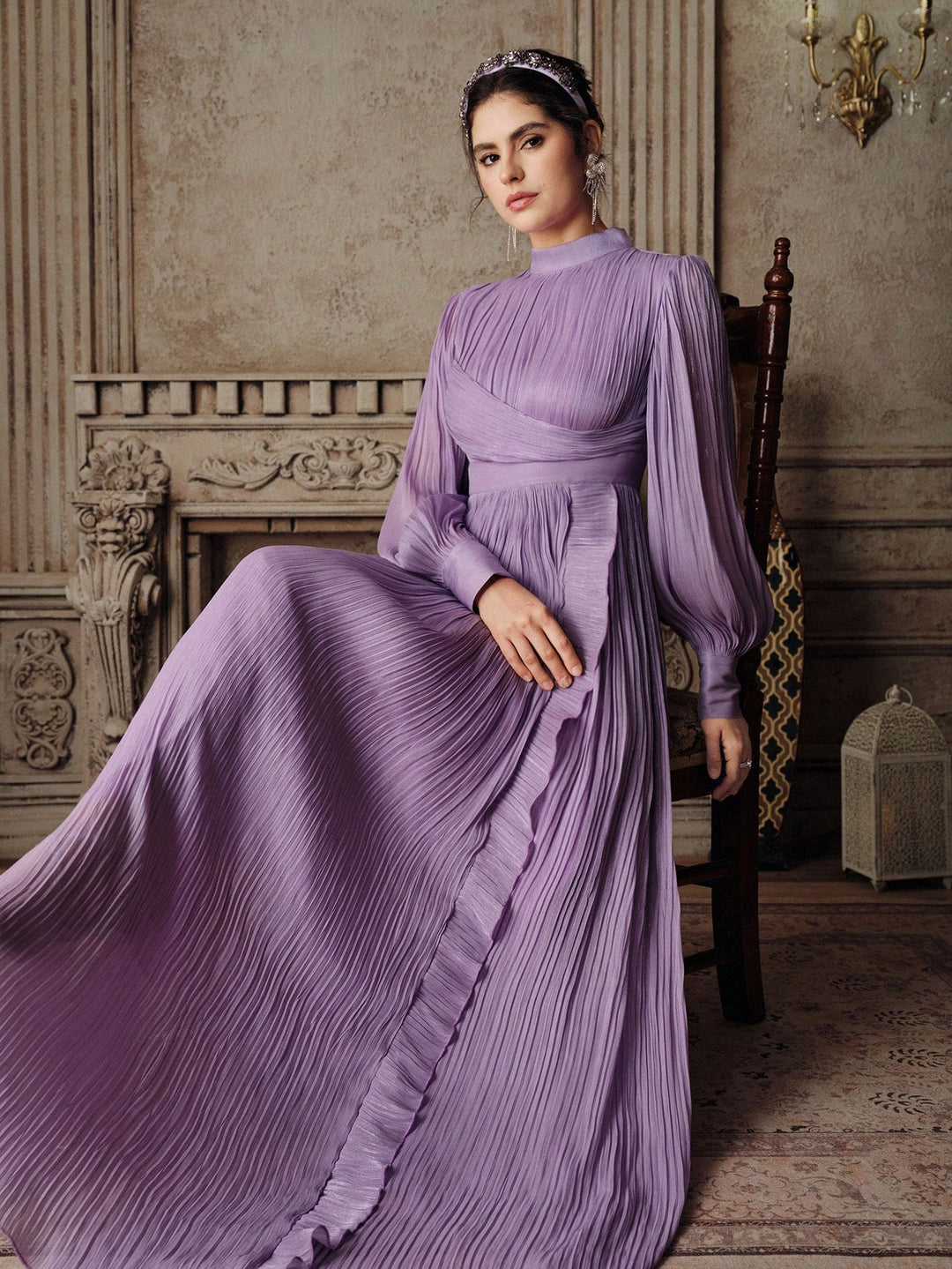 SHEIN maxi ruha, lila
