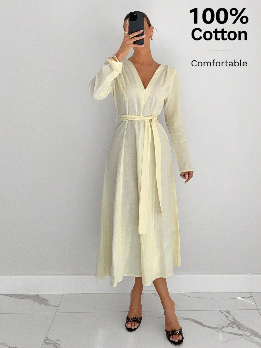 Rochie midi SHEIN, portocaliu