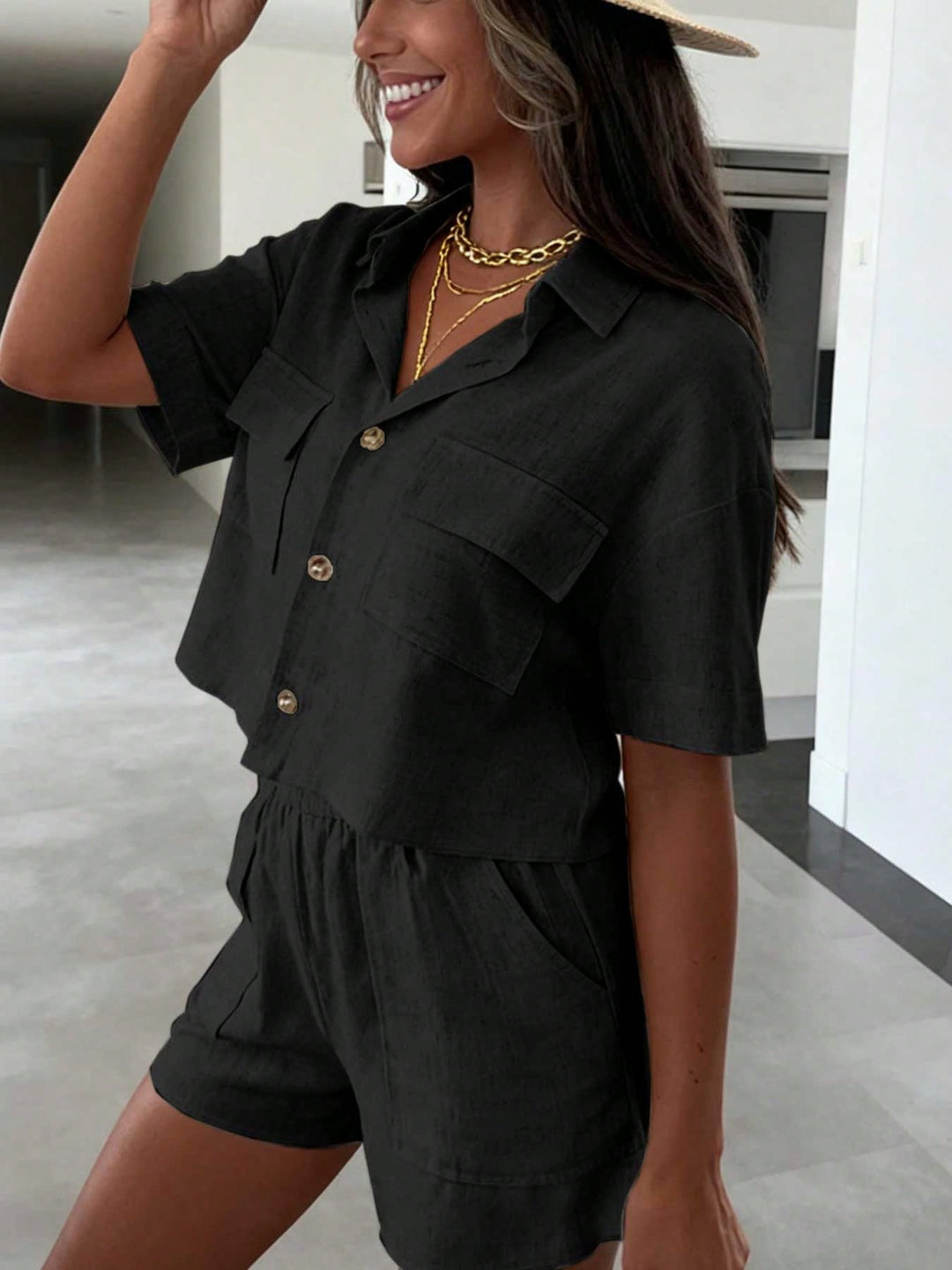 Compleu Shein, Negru