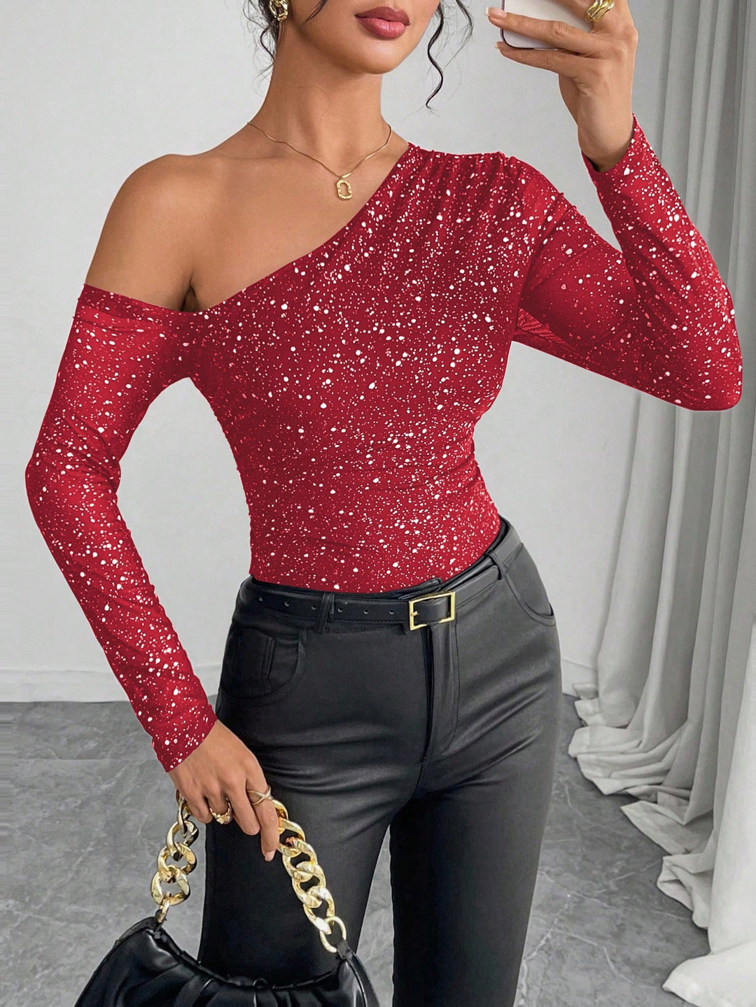 SHEIN body, piros