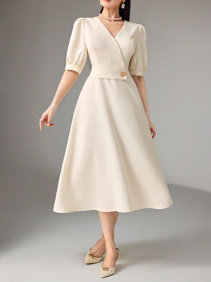 Rochie midi SHEIN, alb