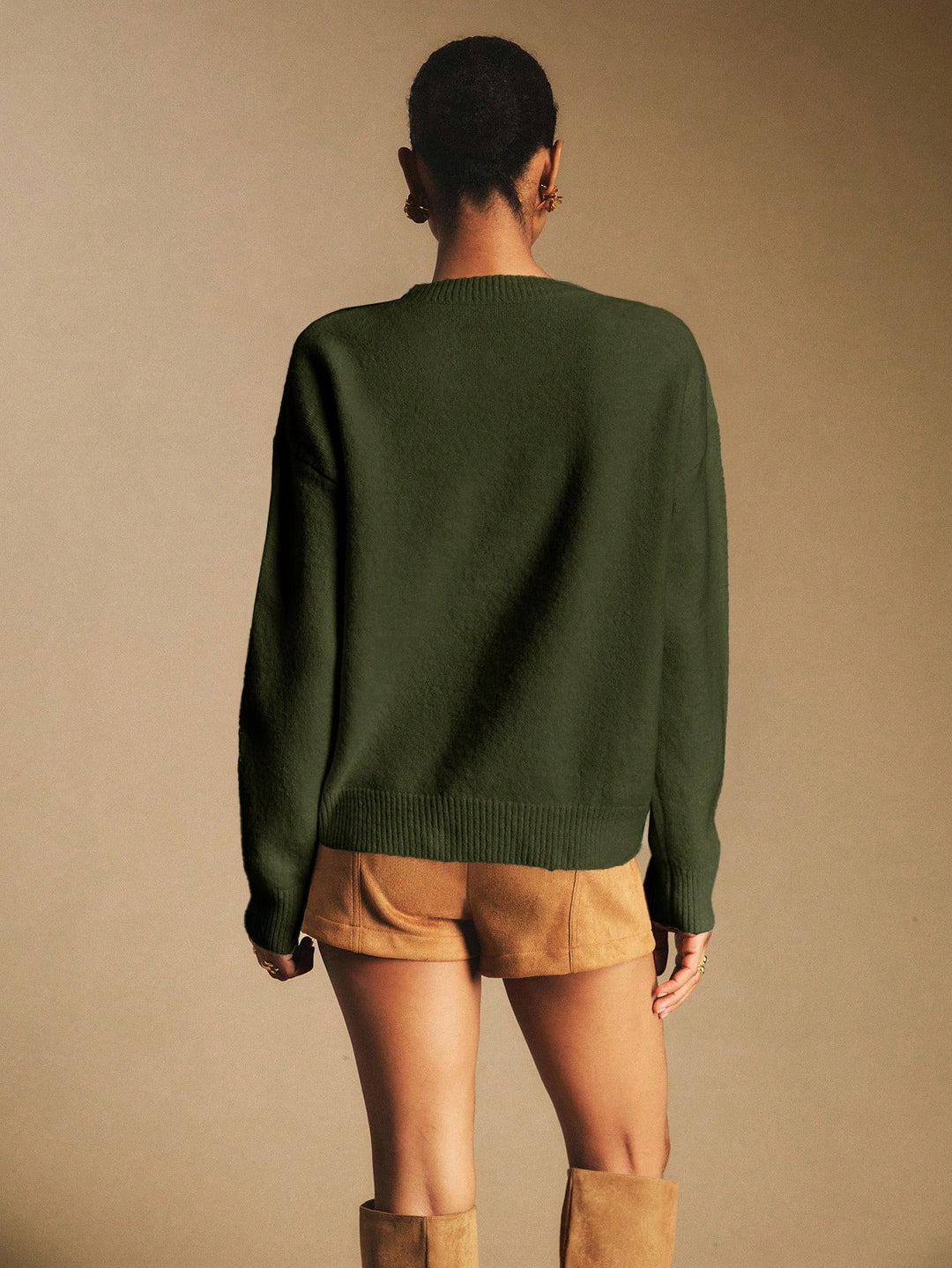 Pulover SHEIN, verde