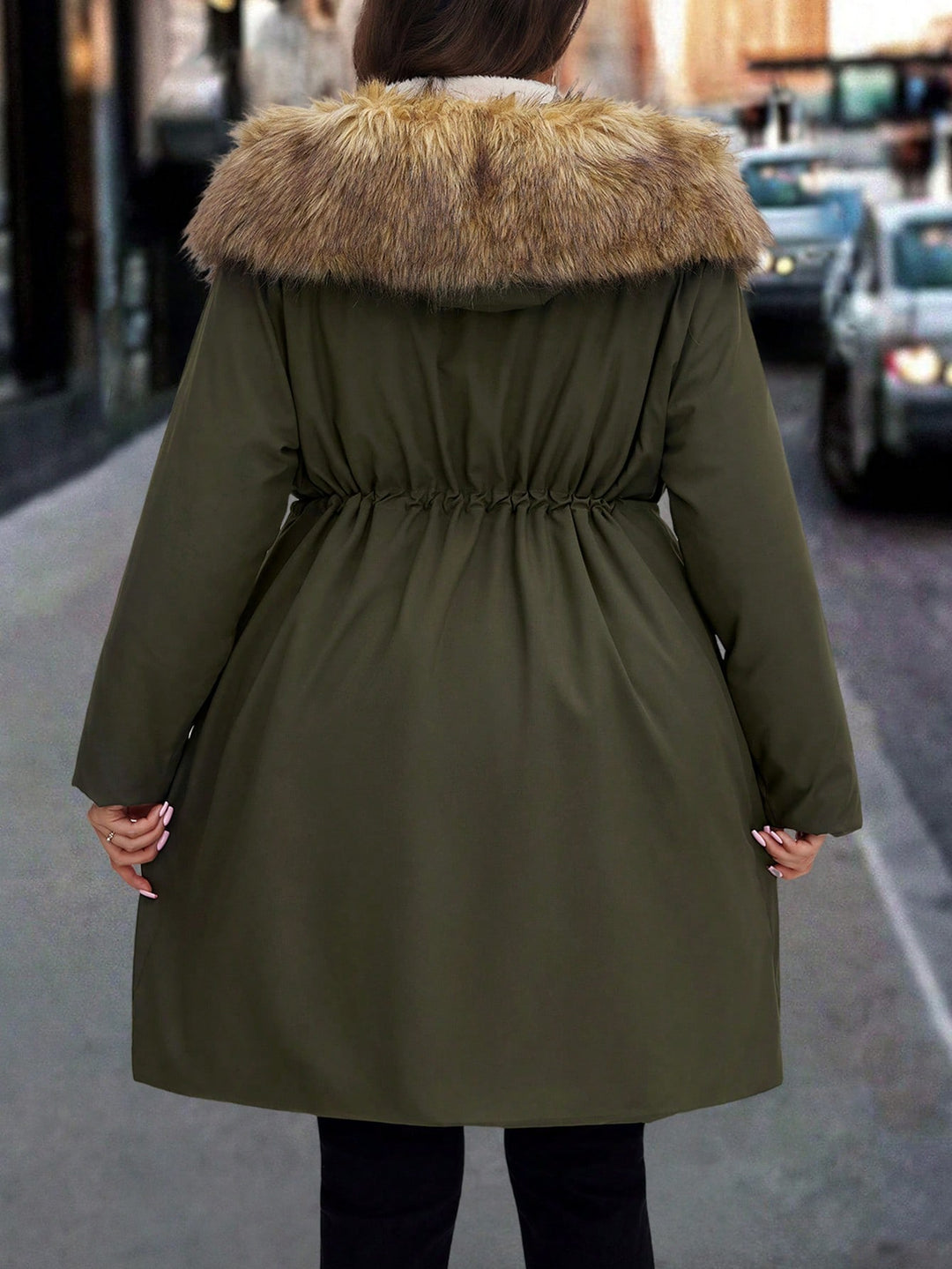 SHEIN kabát, khaki