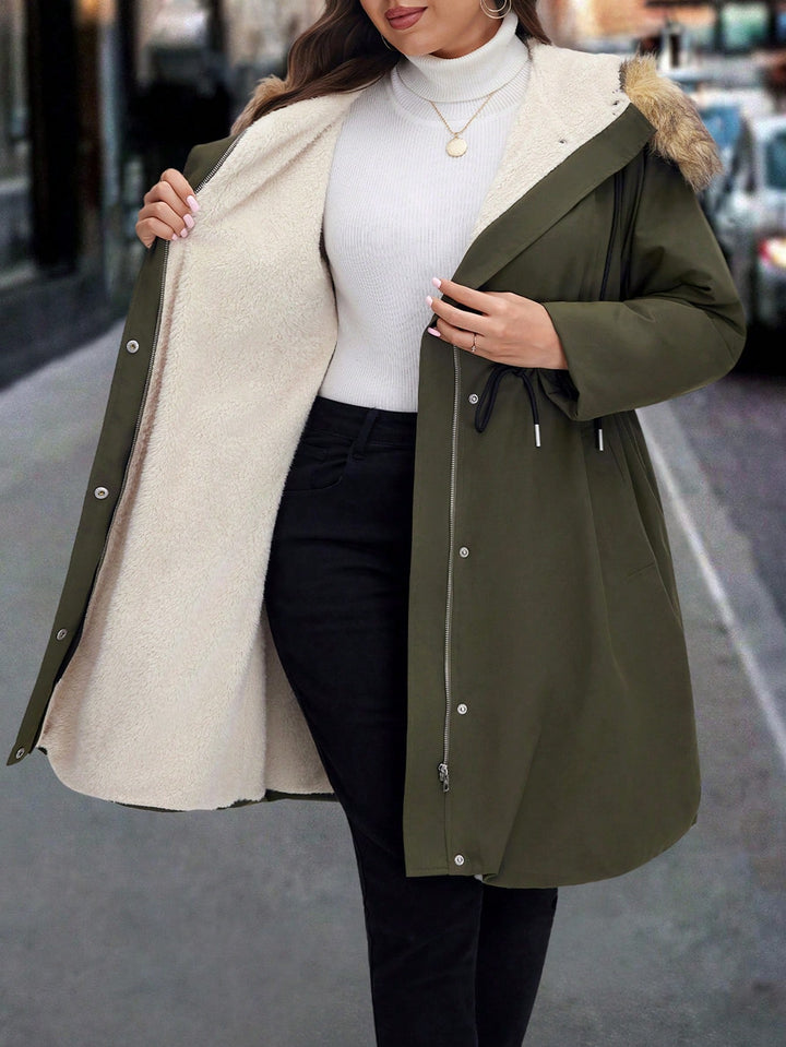 SHEIN kabát, khaki