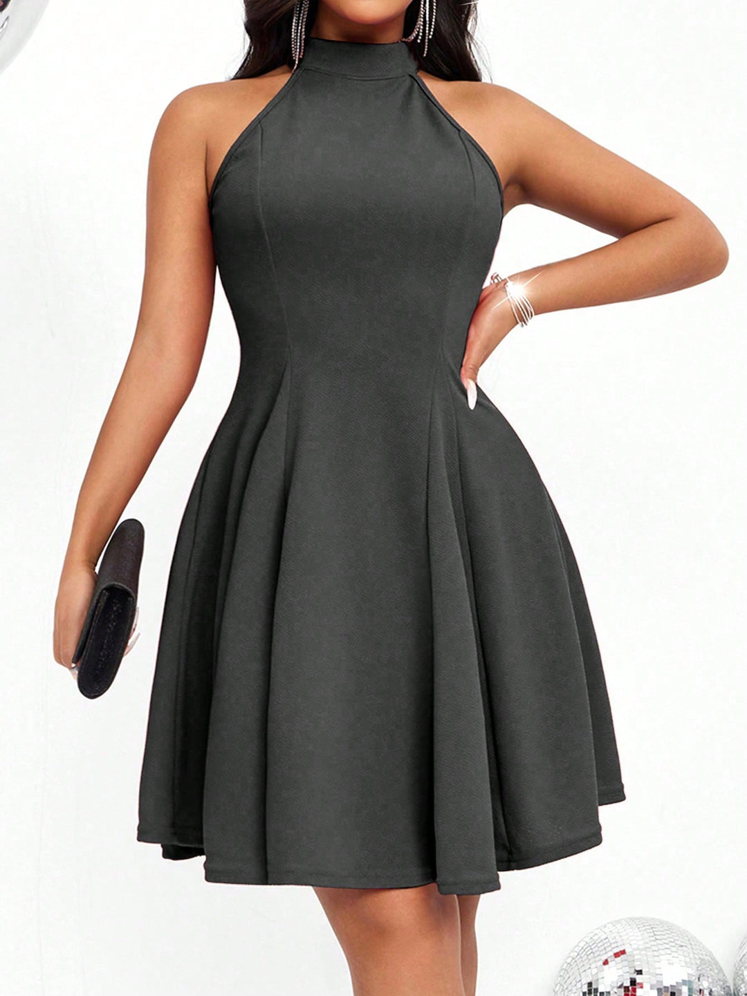 Rochie scurtă SHEIN, gri