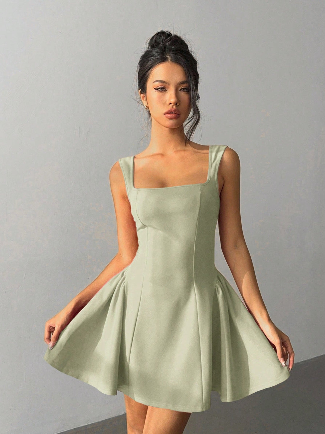 Rochie mini SHEIN, verde