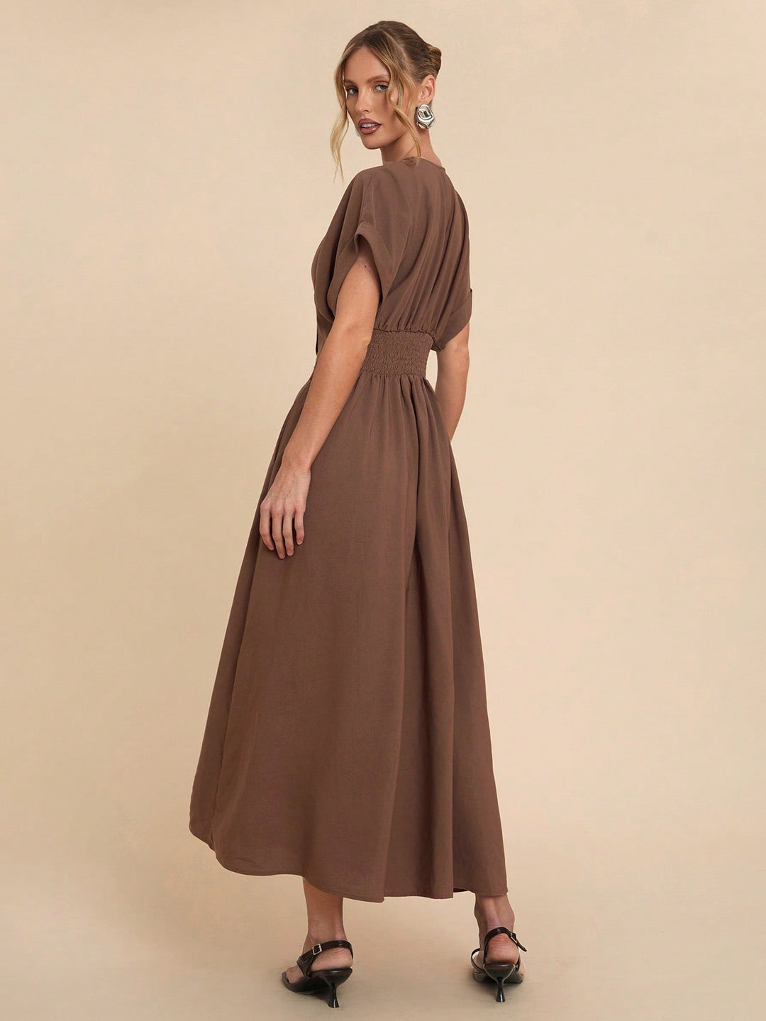 Rochie maxi SHEIN, maro