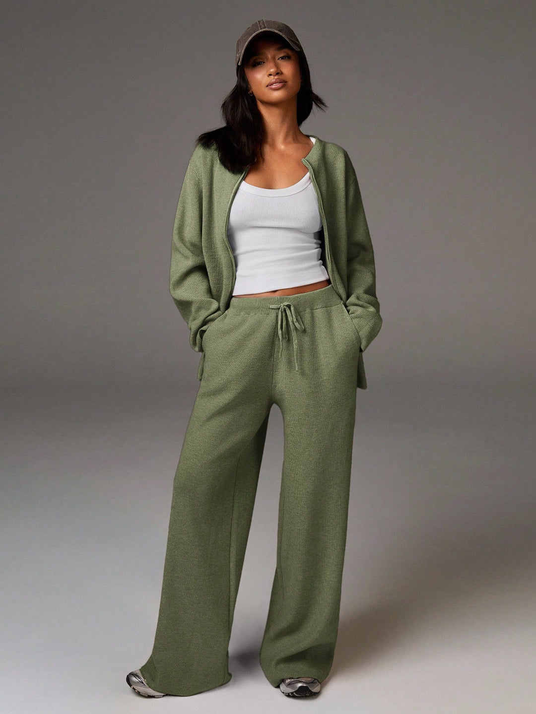 Pantaloni SHEIN, verde