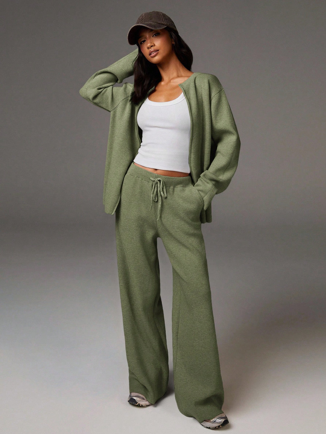 Pantaloni SHEIN, verde