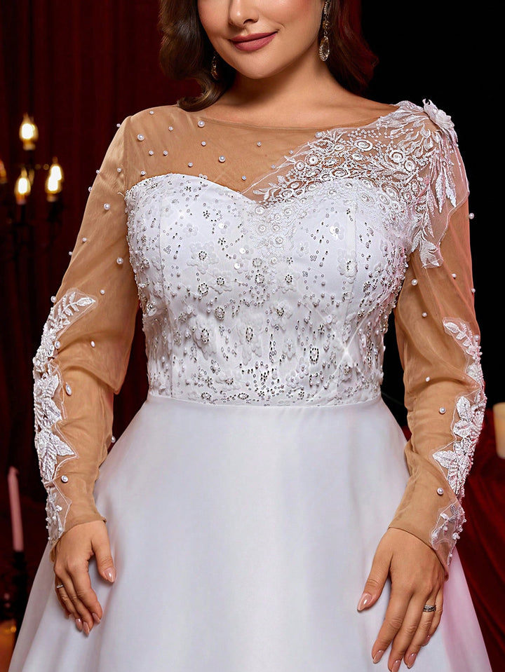 Rochie de ocazie și bridal SHEIN, alb