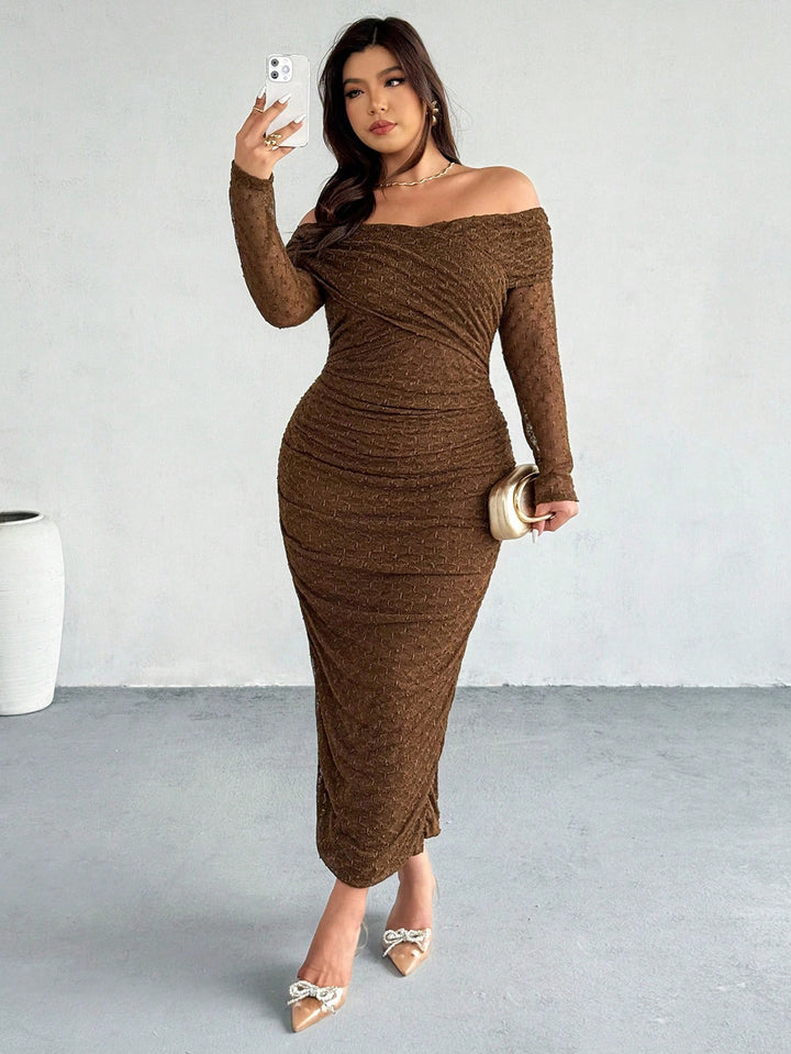 Rochie maxi SHEIN, maro