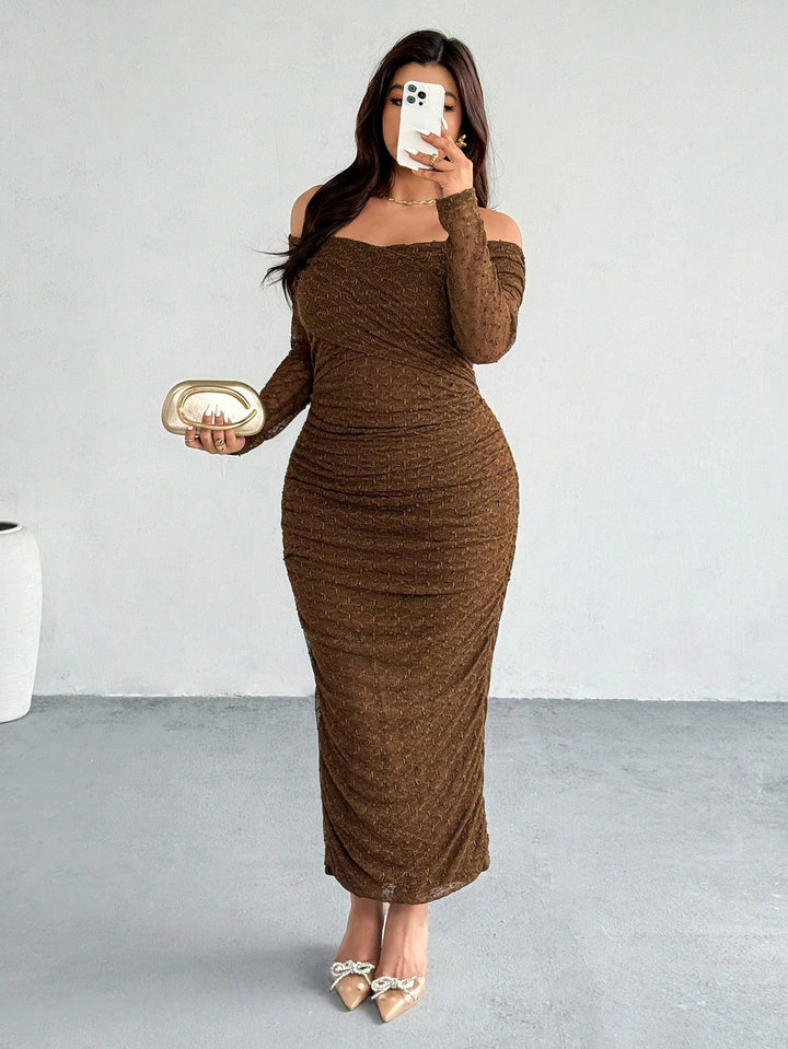 Rochie maxi SHEIN, maro