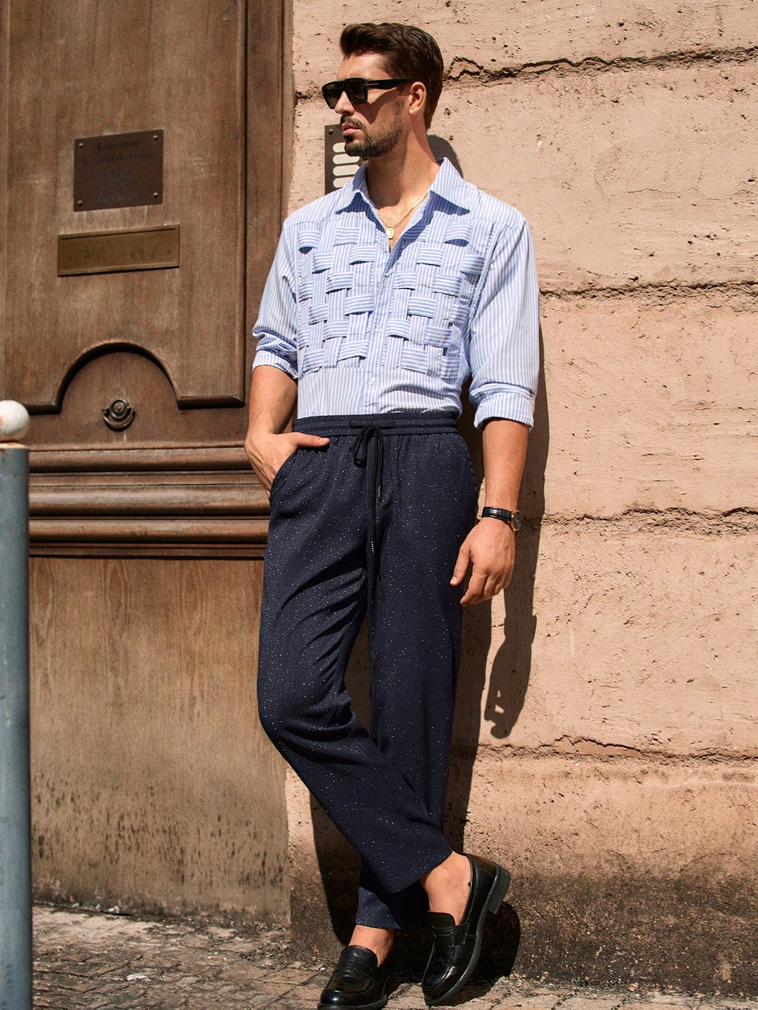Pantalon SHEIN, albastru