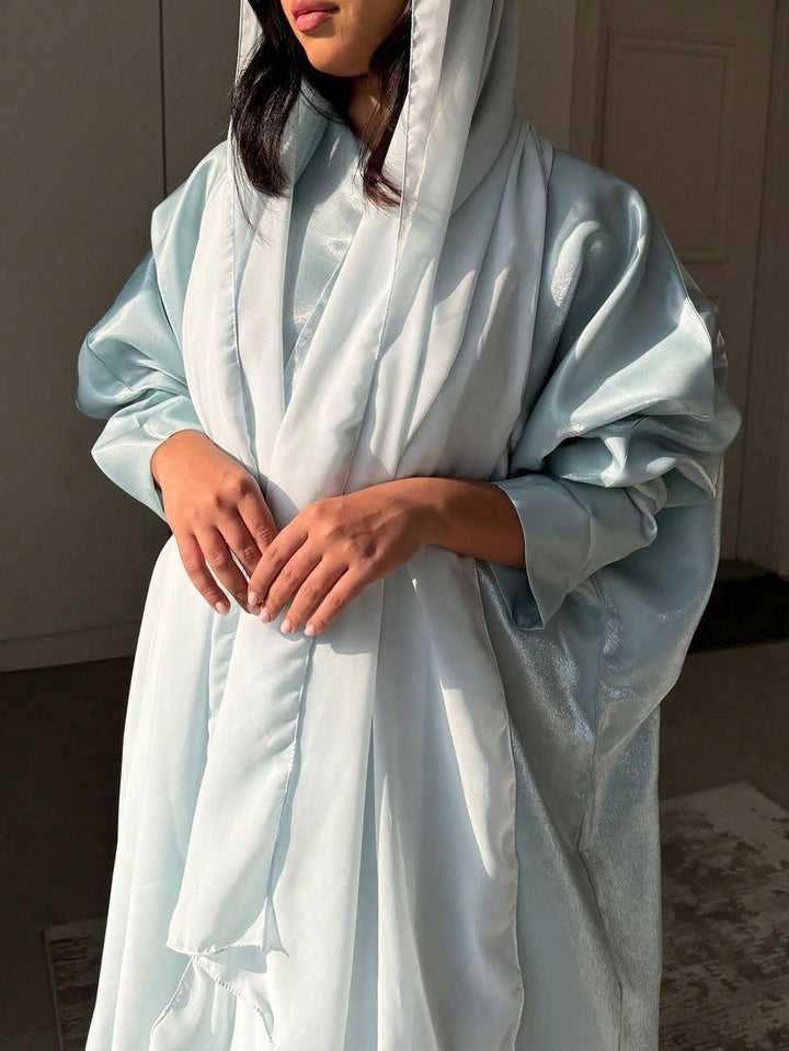 Set caftan și jalabiya SHEIN, albastru