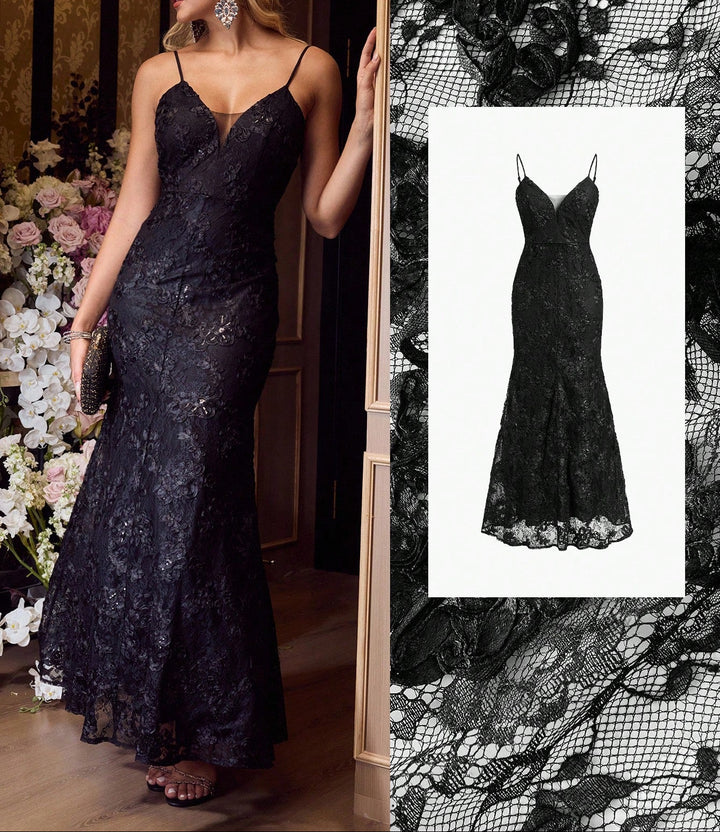Rochie maxi SHEIN, negru