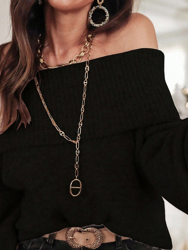 Pulover SHEIN, negru
