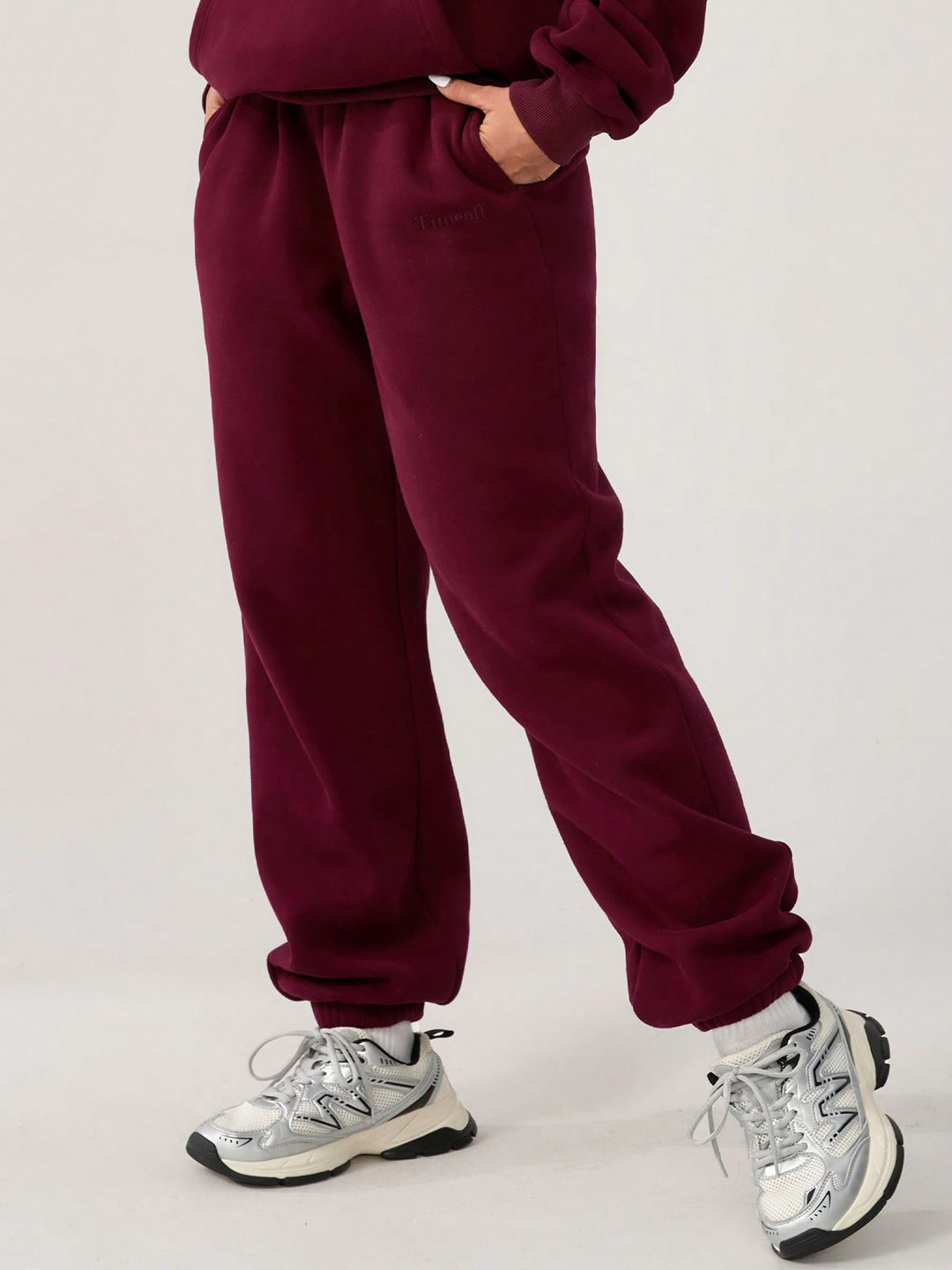 Pantaloni SHEIN, vișiniu