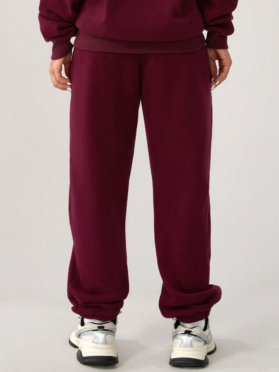 Pantaloni SHEIN, vișiniu