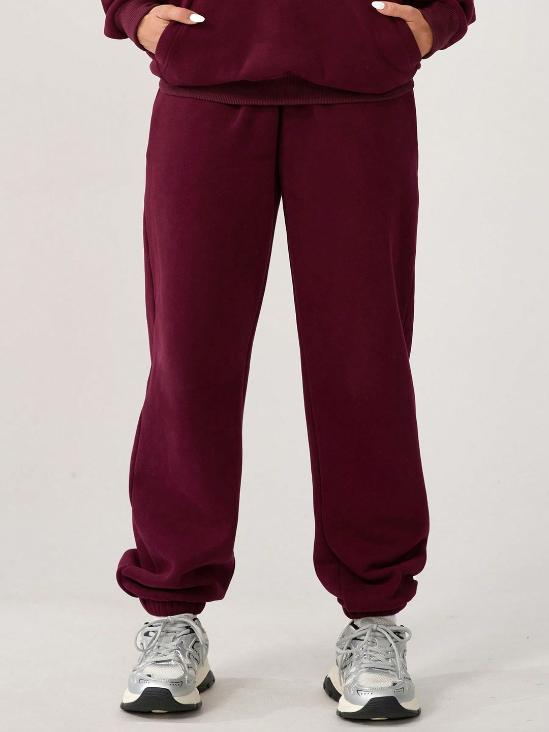 Pantaloni SHEIN, vișiniu
