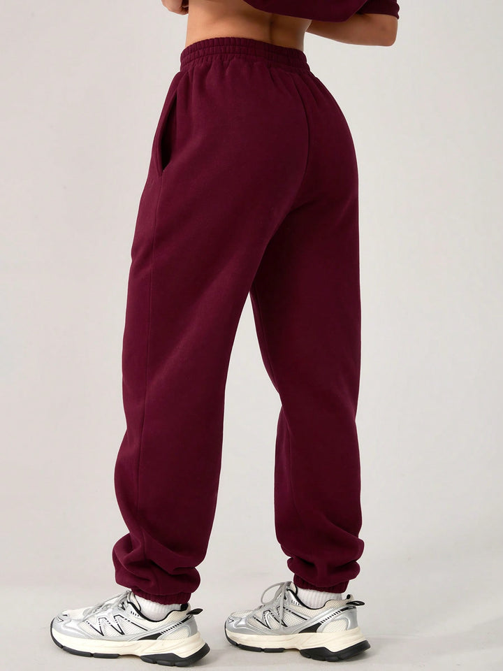 Pantaloni SHEIN, vișiniu
