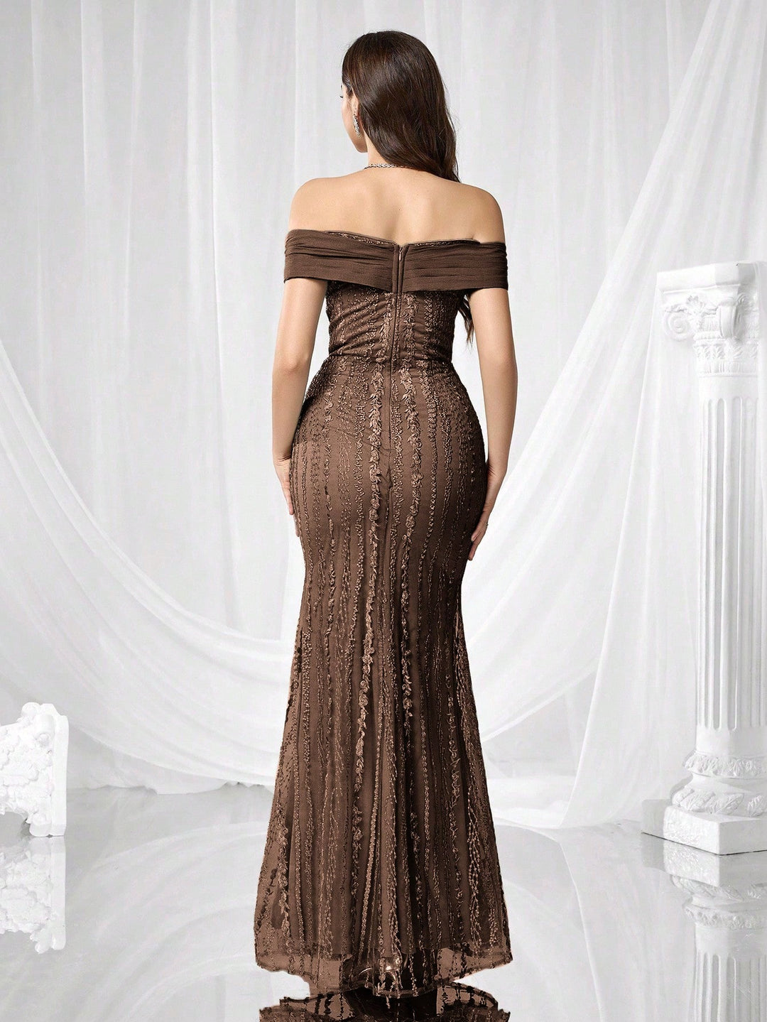 Rochie SHEIN, maro