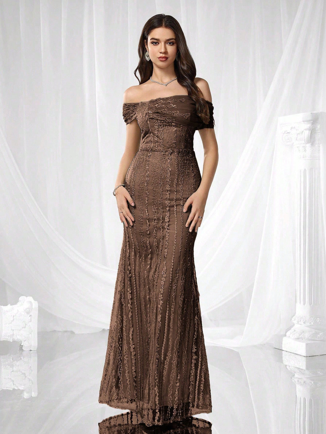 Rochie SHEIN, maro