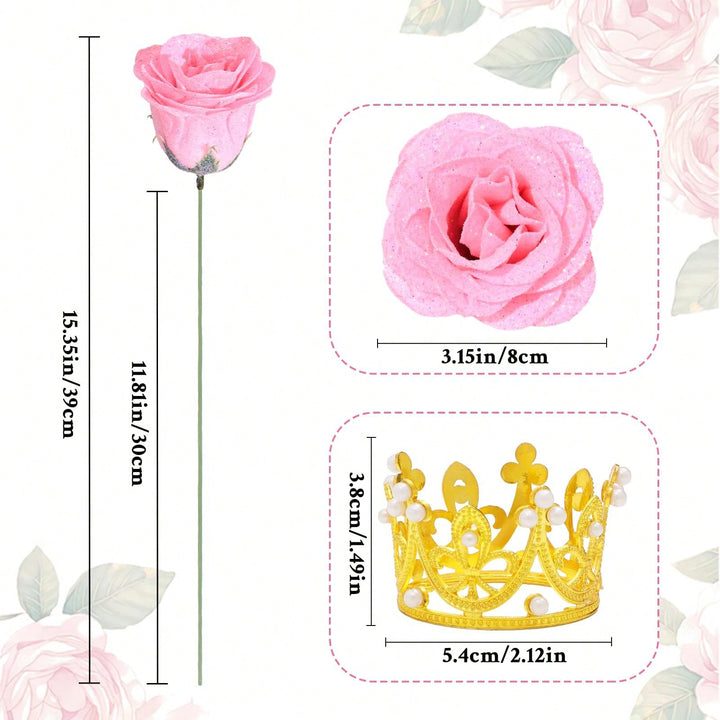 Floari artificiale SHEIN, mix culori