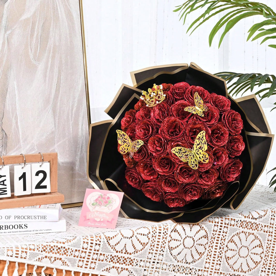 Floari artificiale SHEIN, mix culori