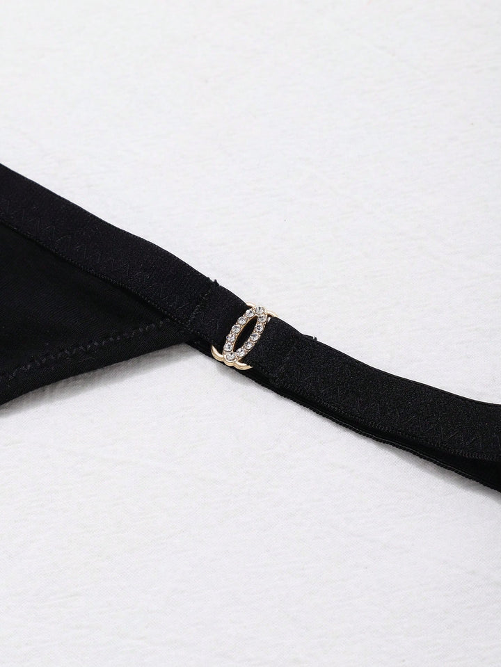 Slip tanga SHEIN, negru