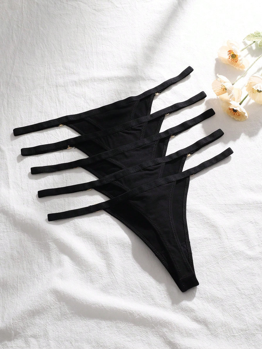 Slip tanga SHEIN, negru