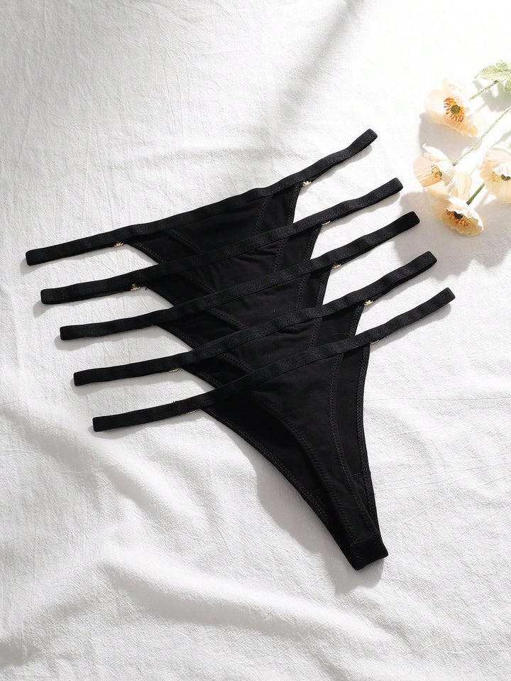 Slip tanga SHEIN, negru