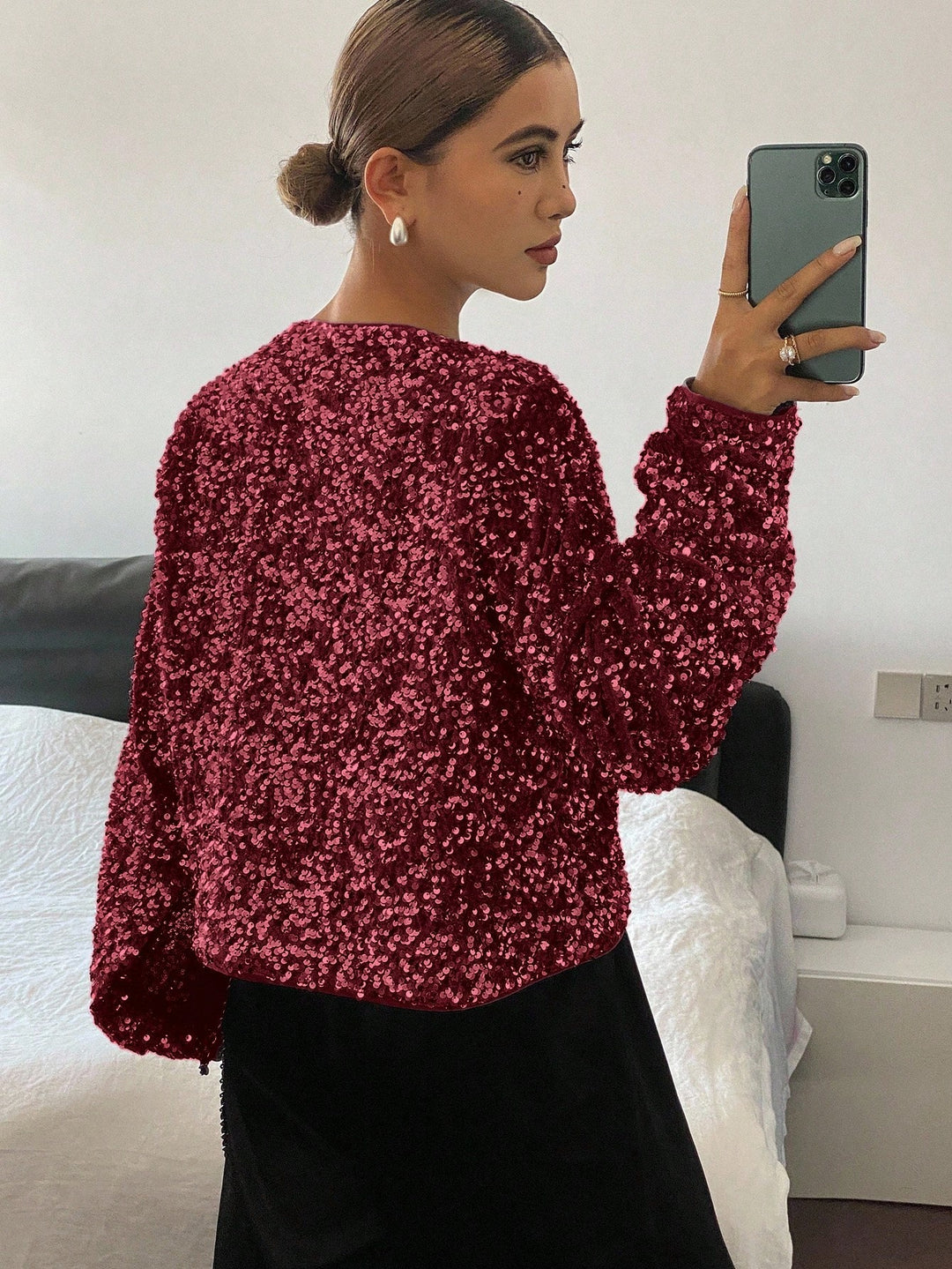 Top SHEIN, vișiniu