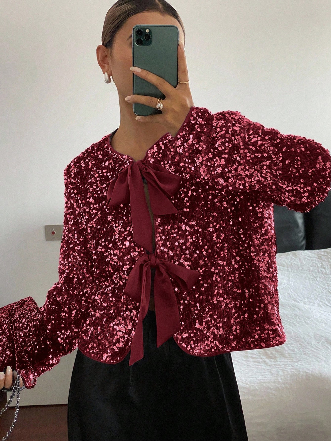 Top SHEIN, vișiniu