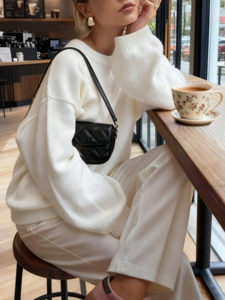 Pulover SHEIN, alb