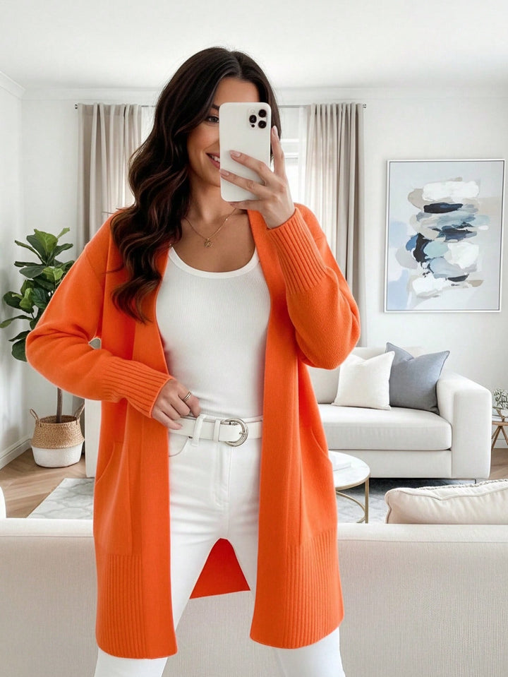 Cardigan SHEIN, portocaliu