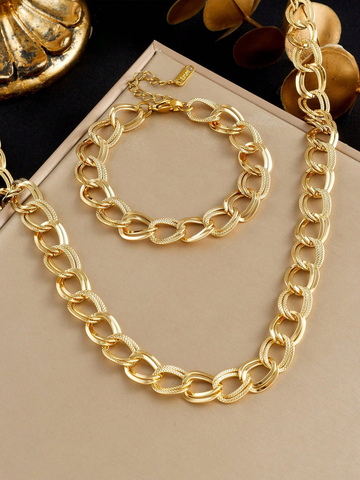 Set de bijuterii SHEIN, auriu