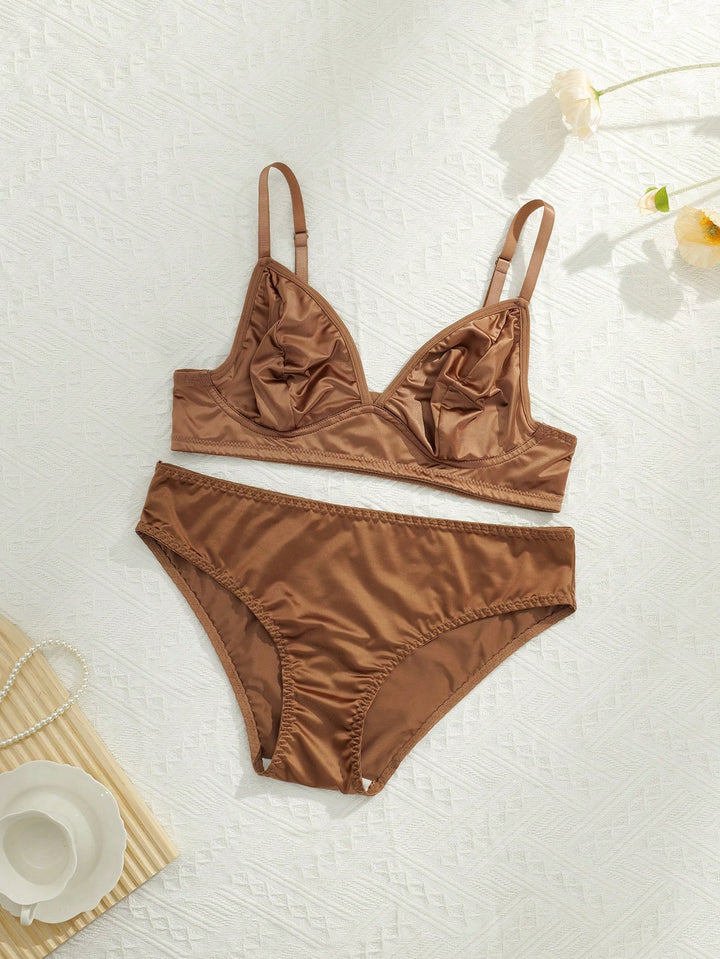 Set lenjerie SHEIN, maro