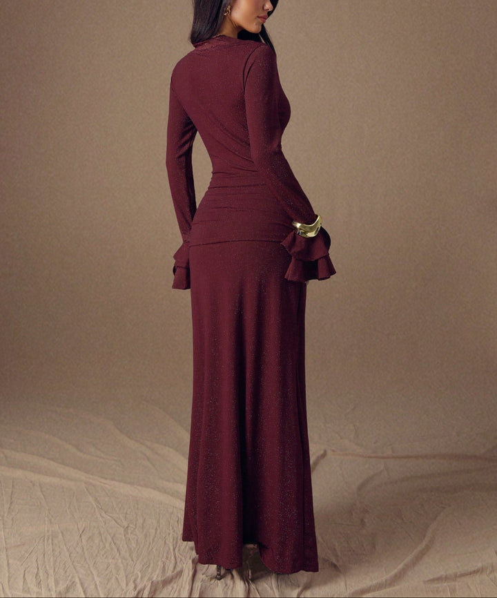 Rochie maxi SHEIN, vișiniu
